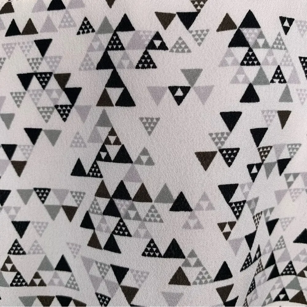 Jessica Simpson Mimi Dress Sleeveless Adjustable Straps Geometric Print Size S